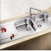 Bồn Rửa Chén Blanco - DINAS 8S 570.27.209 Hai Hộc Inox 304 Chậu Rửa Chén