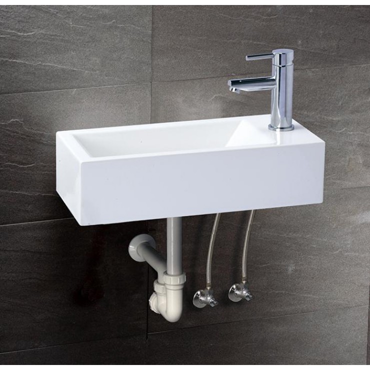 lavabo hình chữ nhật Caesar kích thước nhỏ