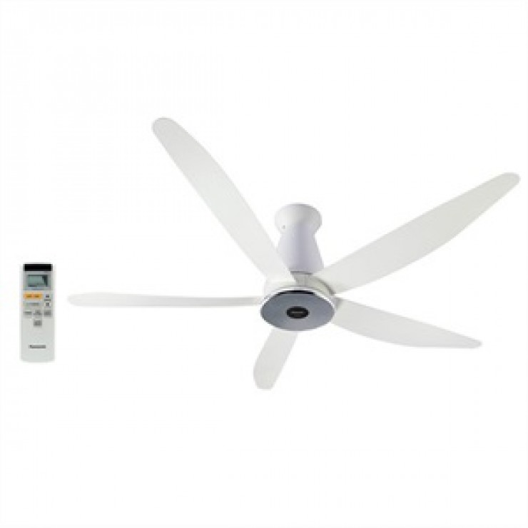 Quạt trần Panasonic F-60XDN (màu đen, động cơ DC, 5 cánh)