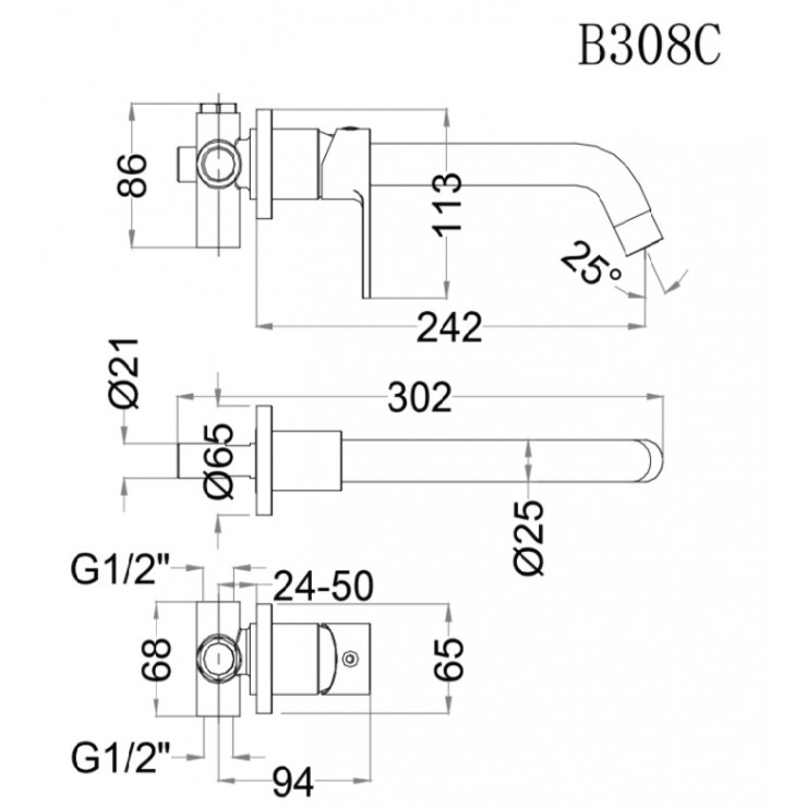 voi-lavabo-nong-lanh-b308c