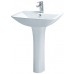 Chậu Rửa Lavabo Caesar Chân Dài L2365/P2445 Chậu Rửa Lavabo