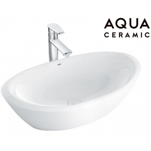 Chậu rửa mặt lavabo Inax AL-465V (AL465V) đặt bàn đá 650x380 mm