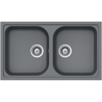 Chậu Bếp Đá Hafele HS19-GEN2R90 570.35.580 Hai Hộc Màu Xám