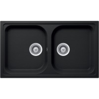 Chậu Bếp Đá Hafele HS19-GEN2R90 570.35.380 Hai Hộc Màu Đen