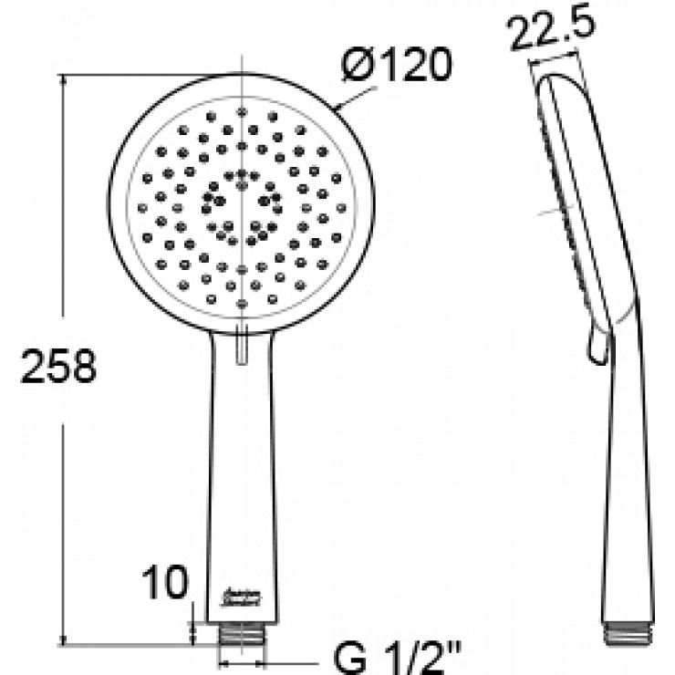 Tay Sen American Standard A-6099-GR-HS Moonshadow 3 Chế Độ Tay Sen Tắm