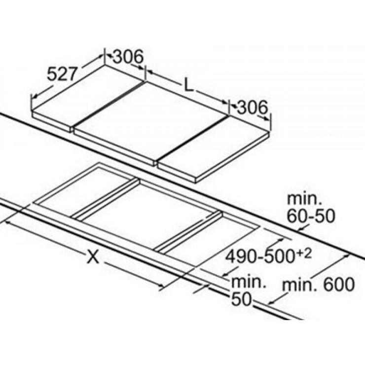 Bếp Điện Từ Bosch PKY475FB1E Nướng Domino Serie 6