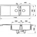 Chậu Bếp Đá Hafele HS20-GKD2S80 570.33.330 Hai Hộc Màu Đen Chậu Rửa Chén