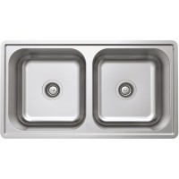 Chậu Bếp Hafele HS20-SSN2R90M 567.20.493 Hai Hộc Inox 304