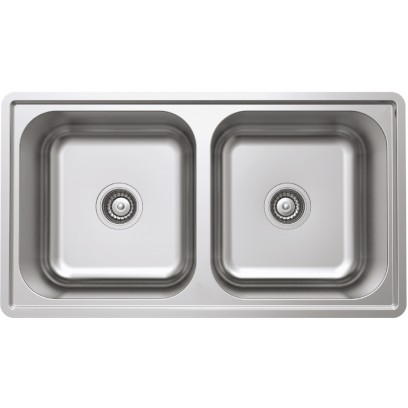Chậu Bếp Hafele HS20-SSN2R90M 567.20.493 Hai Hộc Inox 304