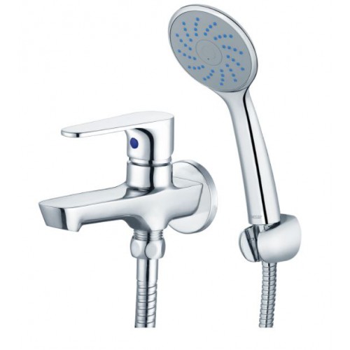 Vòi hoa sen Caesar S063C nước lạnh tắm đứng kèm tay sen dây xi