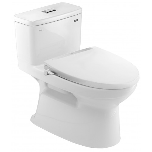 Bồn cầu Inax AC-969A CW-S32VN-1 - Xí bệt bàn cầu 1 khối nắp rửa cơ - Tuấn Đức