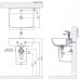 Lavabo Inax L-312V/L-298VC Treo Tường Chân Ngắn Chậu Rửa Lavabo