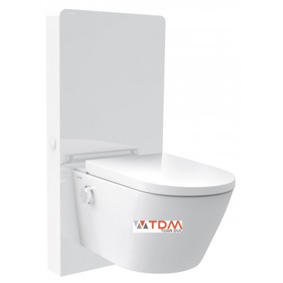 Bồn Cầu Điện Tử Viglacera Platinum P.16.320 Treo Tường Kính Trắng