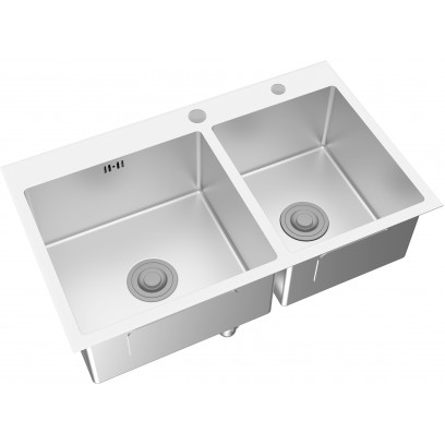 Chậu Bếp Inox Viglacera Platinum P.63.350 2 Hộc
