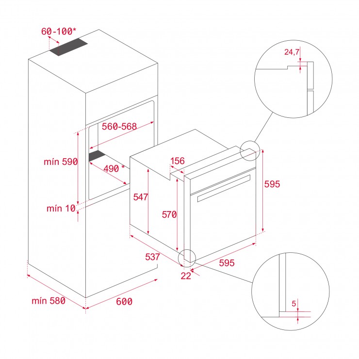Lò Nướng Teka HBB 610 41560331 Lắp Âm
