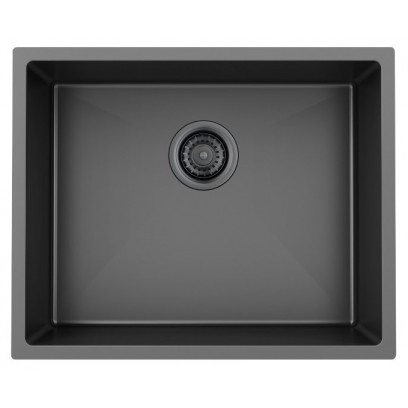 Chậu Bếp Hafele HS21-SSN1S60 567.96.300 Một Hộc Inox 304 Màu Đen
