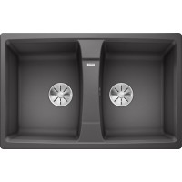 Chậu Bếp Đá Blanco LEXA 8 - 524961 (Grey) Hai Hộc Màu Xám