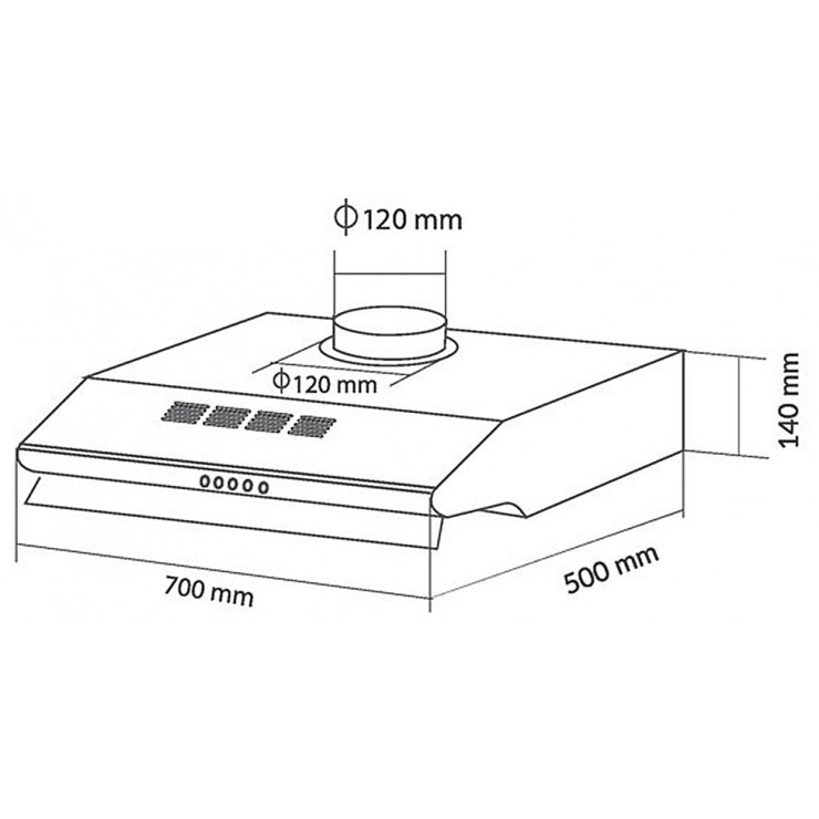 Máy Hút Khói Khử Mùi Eurosun EH-70C18S Cổ Điển