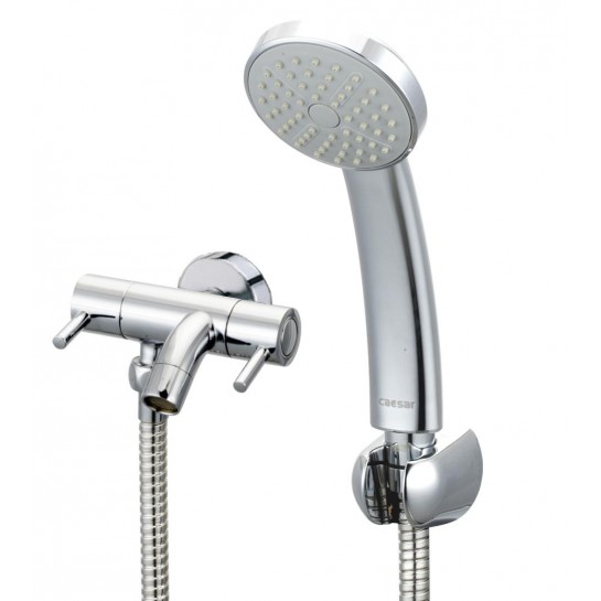 Vòi Sen Tắm Lạnh CAESAR S043C Dây Xi Tay 1 Chế Độ Vòi Sen Tắm