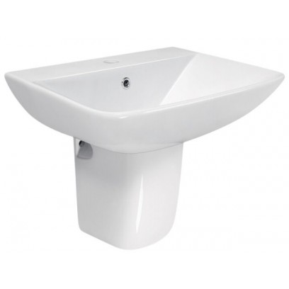 Chậu rửa mặt lavabo Jomoo 12809-1/11P-I011 treo tường chân ngắn