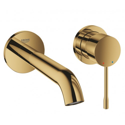 Vòi Chậu Grohe 19408GL1 Nóng Lạnh 2 Lỗ Gắn Tường Essence New OHM Màu Vàng - Tuấn Đức