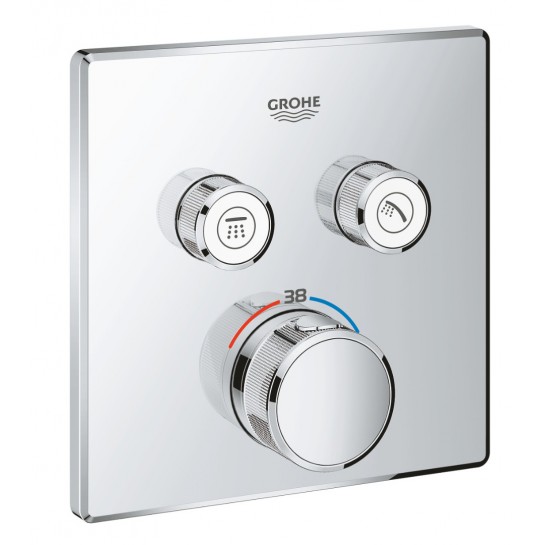 Mặt Bộ Trộn Ổn Nhiệt Grohe 29124000 Grohtherm Smartcontrol Thermostat 2 Chế Độ