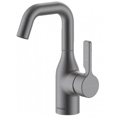 Vòi chậu rửa mặt Jomoo 32261-123/HBS-Z nóng lạnh ghi xám mạ PVD