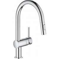 Vòi Bếp Grohe Minta 32321002 Dây Rút Nóng Lạnh
