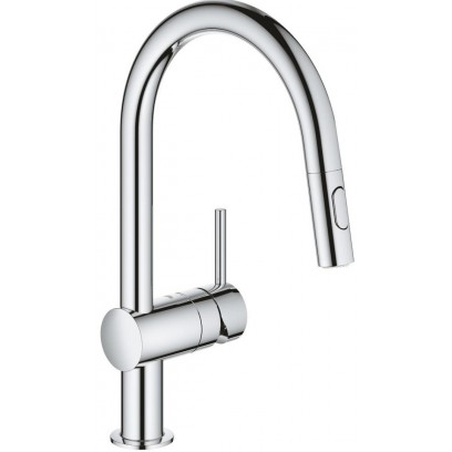 Vòi Bếp Grohe Minta 32321002 Dây Rút Nóng Lạnh - Tuấn Đức