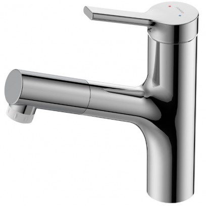 Vòi chậu rửa mặt lavabo Jomoo 32443-574/1B-Z nóng lạnh rút dây