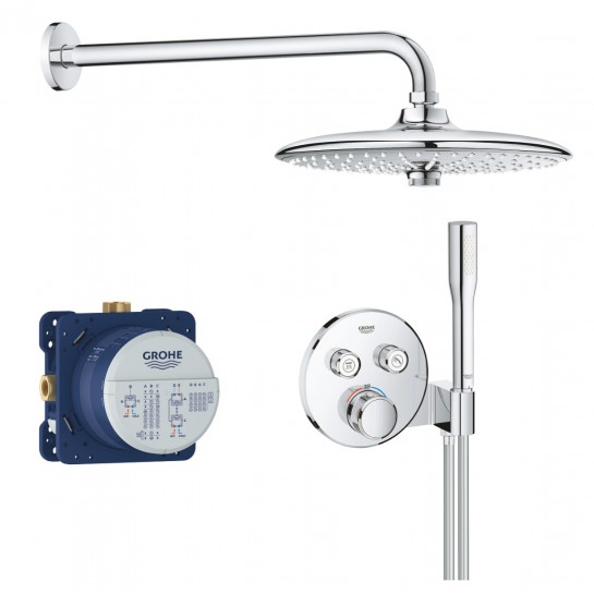 Sen Tắm Âm Tường Grohe 34744000 Grohtherm Smartcontrol Nhiệt Độ Tròn 260mm