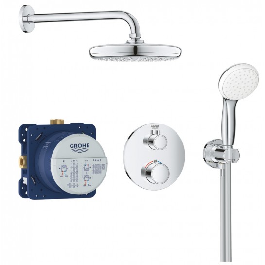 Sen Tắm Âm Tường Grohe 34727000 Grohtherm Perpect Nhiệt Độ Tròn 210mm