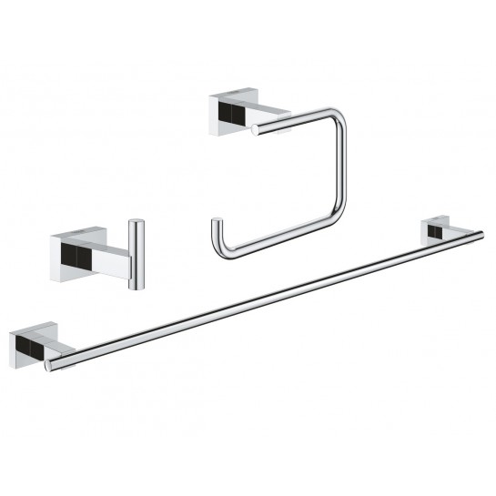 Bộ Phụ Kiện Grohe 40777001 3 Món Essentials Cube Gắn Phòng Tắm