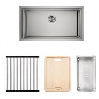Chậu Bếp Hafele HS21-SSN1S90 567.94.029 Một Hộc Inox 304 Và Phụ Kiện