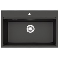 Bồn Rửa Chén Hafele HS22-GEN1S90M 577.25.330 Đá Một Hộc Màu Đen 770x240 mm