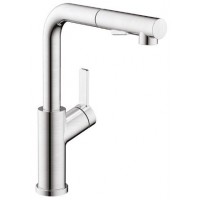 Vòi Rửa Chén Bát Hafele HT25-SH1P315 570.85.049 Nóng Lạnh Rút Dây