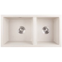 Chậu Bếp Đá Hafele HS22-GEN2S90 577.25.410 Hai Hộc Màu Kem