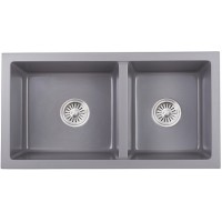 Chậu Bếp Đá Hafele HS22-GEN2S90 577.25.510 Hai Hộc Màu Xám