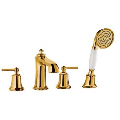 Vòi Xả Bồn Tắm Nóng Lạnh Kyoto Hafele 589.35.064 Màu Vàng 4 Lỗ