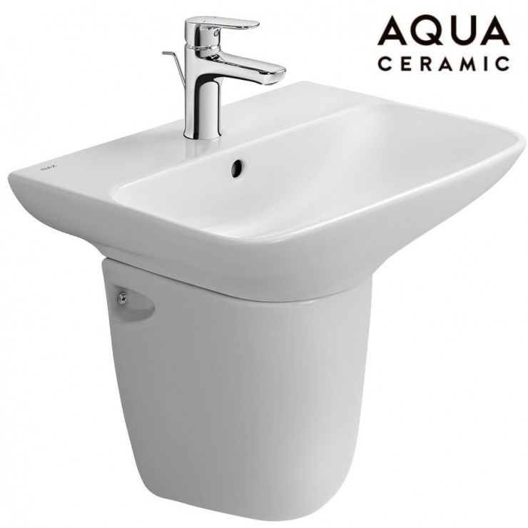 Chậu rửa mặt lavabo Inax AL-289V/L-288VC treo tường chân ngắn