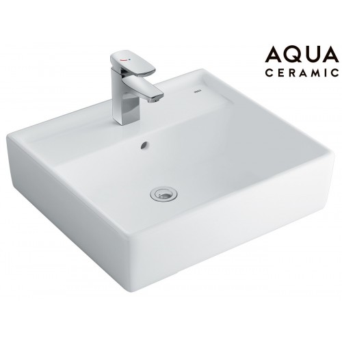 Chậu rửa mặt lavabo Inax AL-293V (AL293V) đặt bàn đá chữ nhật 500x450