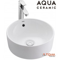 Chậu Rửa Lavabo Inax AL-295V (AL295V) Đặt Bàn Tròn Aqua Ceramic