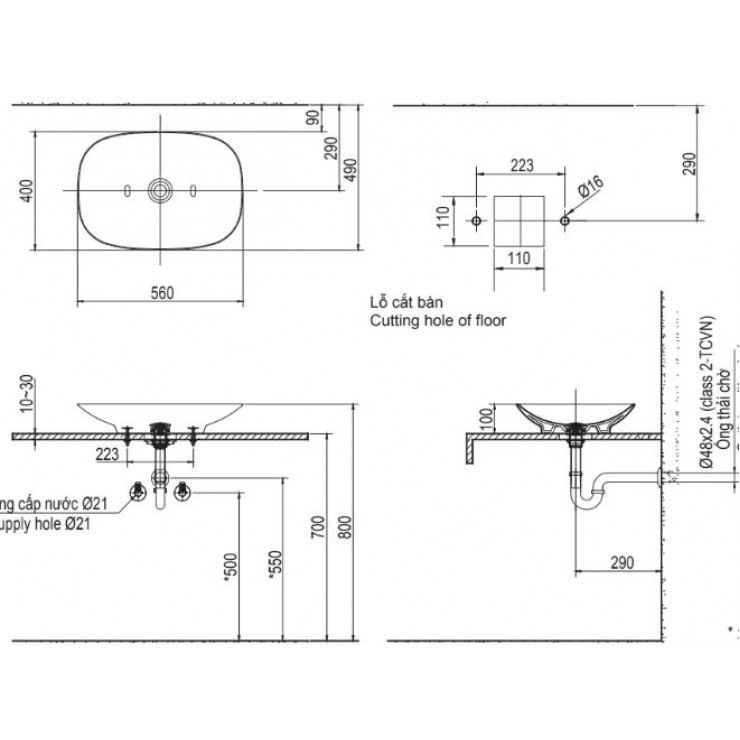 Chậu Rửa Lavabo Inax AL-S620V Đặt Bàn Chậu Rửa Lavabo