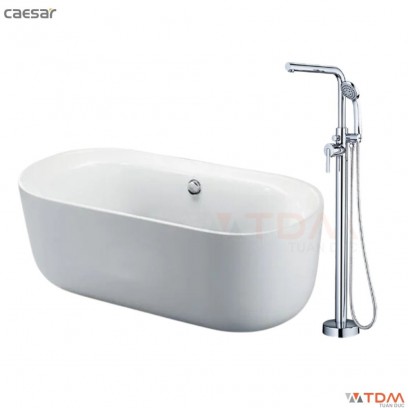 Combo Bồn Tắm Kèm Vòi CAESAR AT0750+AS489C Đặt Sàn 1.5M