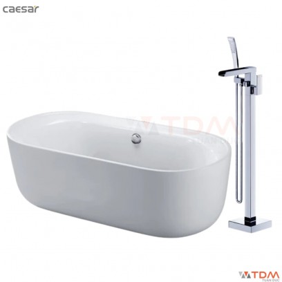 Combo Bồn Tắm Kèm Vòi CAESAR AT0770+AS689C Đặt Sàn 1.75M