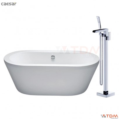 Combo Bồn Tắm Kèm Vòi CAESAR AT6270+AS689C Đặt Sàn 1.7M