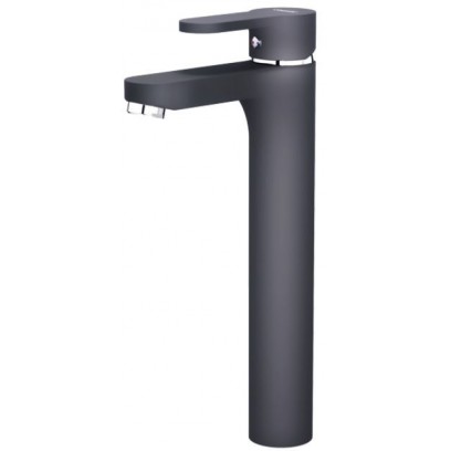 Vòi Lavabo Caesar Nóng Lạnh B571CBU Thân Cao Màu Đen