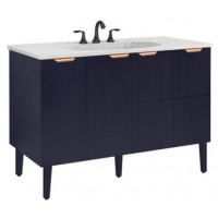 Bộ Tủ Lavabo Moen BC3001-001BL + BC3004-101 Dòng Shaker Màu BLUE