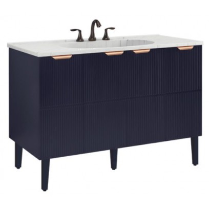 Bộ Tủ Lavabo Moen BC3001-001BL + BC3004-101 Dòng Shaker Màu BLUE - Tuấn Đức
