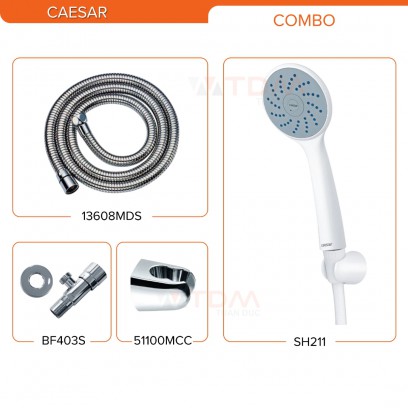 Combo Tay Sen Caesar BF403S + SH211W + 51100MCW + 13608MDS - Tuấn Đức